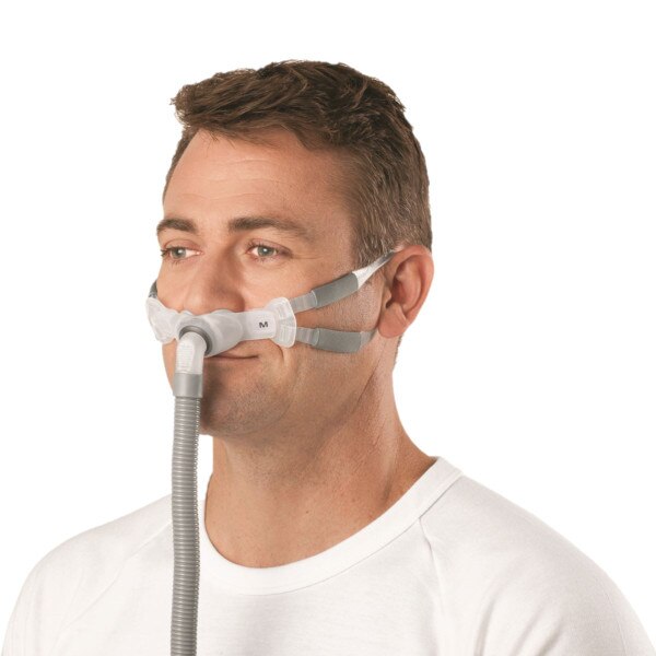 Male Using Swift FX Bella Gray Mask